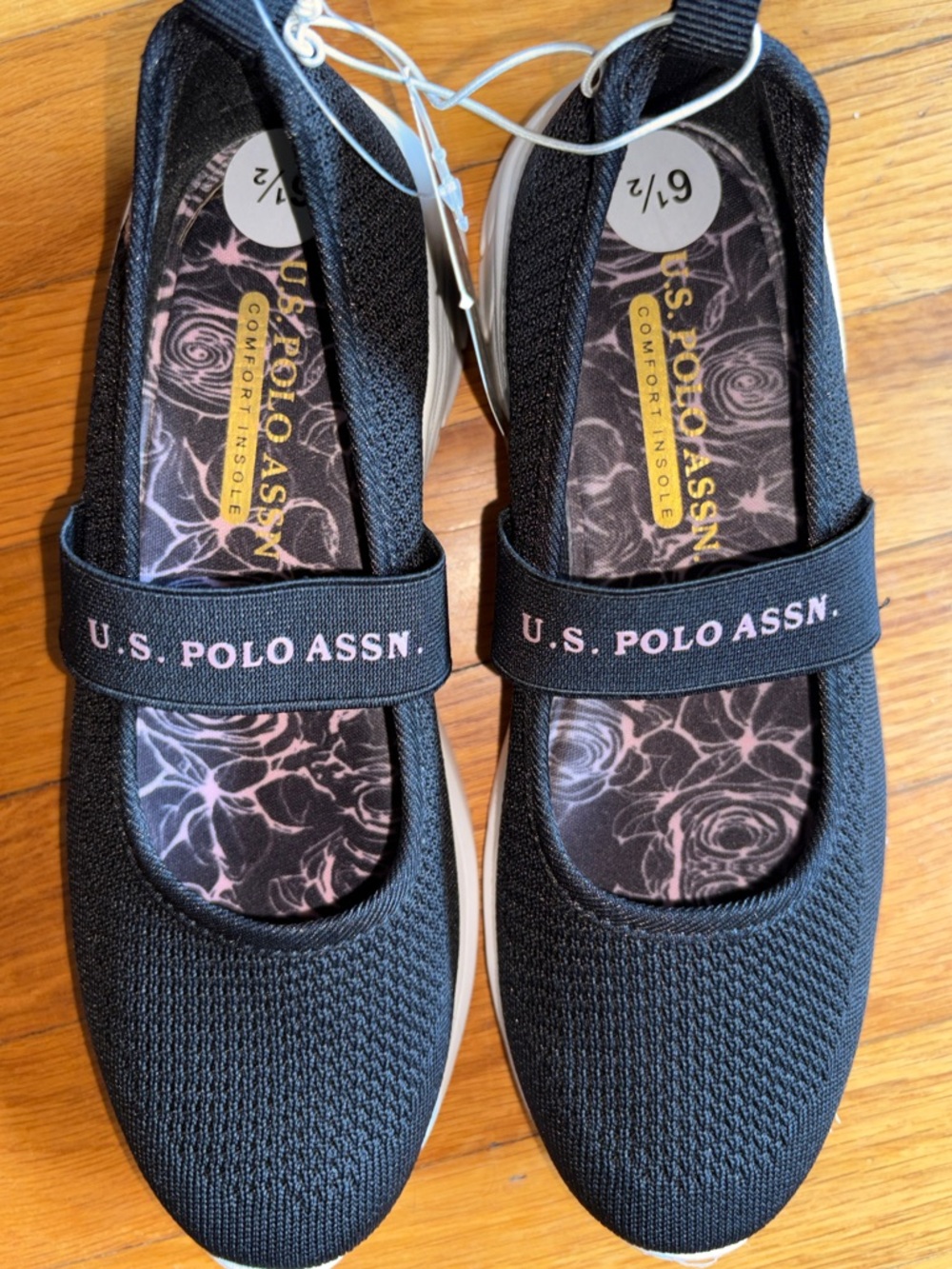 U.S. Polo Assn. Black & Pink Comfort Sneakers